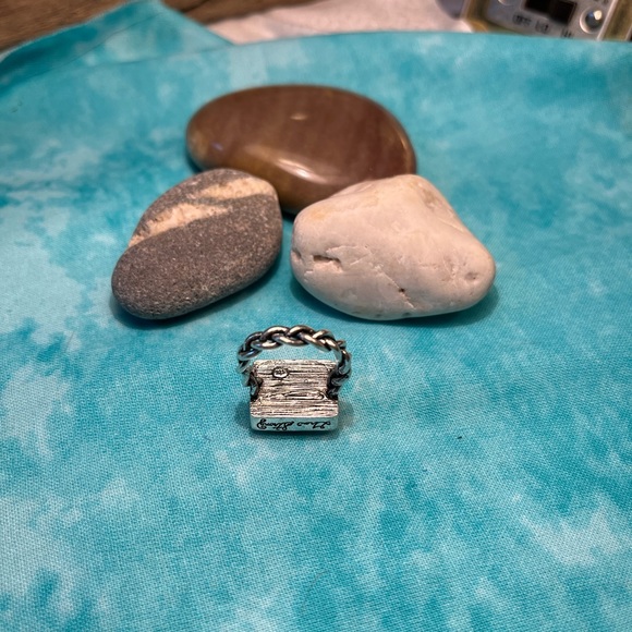 2252-RMT Antique Style Pioneer Spirit Silver & Turquoise Color Setting - Picture 12 of 16